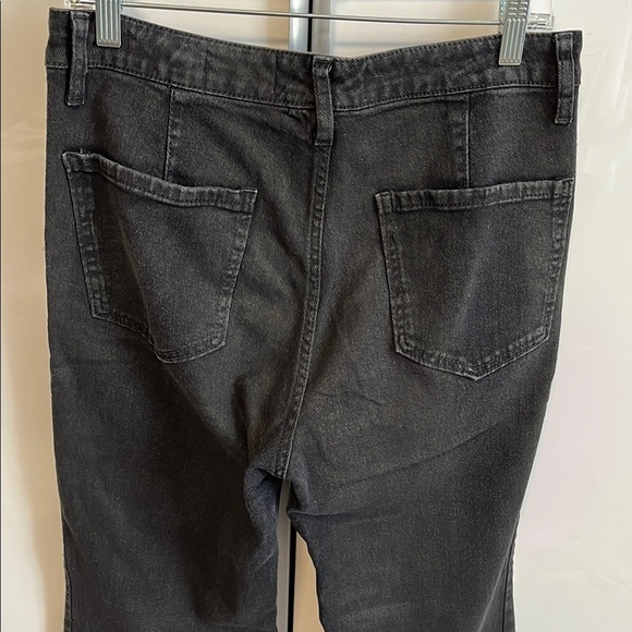 SAM EDELMAN Bay Flare Trouser Denim Jeans Dark Black, Size 29 - Picture 8 of 12